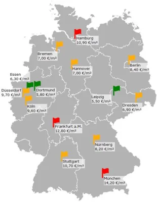 Bild: Mietbarometer: Preise stabilisieren sich in vielen deutschen Großstädten