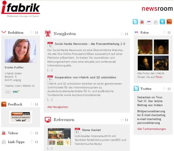 Bild: Social Media Newsroom – die individuelle Pressemitteilung 2.0
