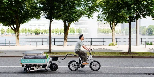 Bild: Intelligent, sicher, alltagstauglich: Adaptives Anhängersystem für die urbane Mikromobilität