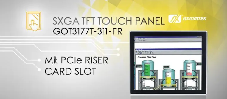 Bild: AXIOMTEKs neuer 17" großer SXGA TFT Touch Panel PC