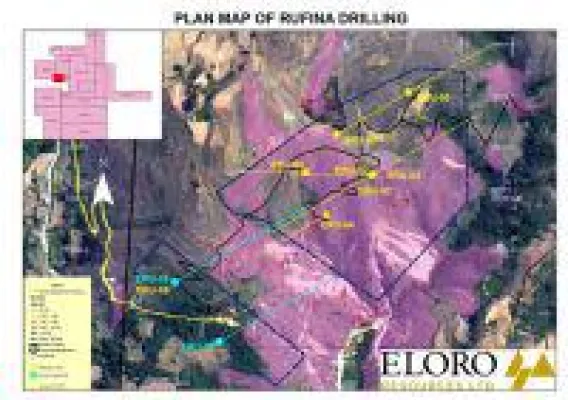 Bild: La Victoria Au Project: Eloro Resources stößt auf Gold - 7,31 g Au/t auf über 3,4 Meter