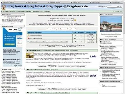 Bild: Prag Portal Prag-News.de jetzt neu mit Forum und Foto-Galerie