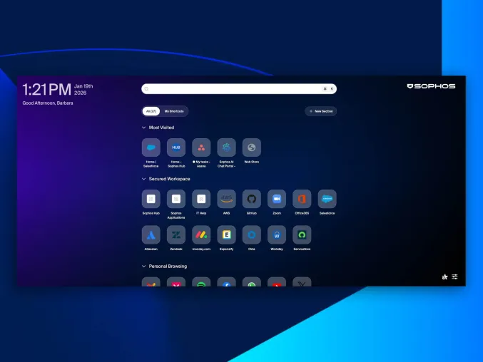 Sicherheitslücken in Browser, SaaS und E-Mail: Sophos Workspace Protection adressiert Hybrid-Risiken Bild: Sicherheitslücken in Browser, SaaS und E-Mail: Sophos Workspace Protection adressiert Hybrid-Risiken