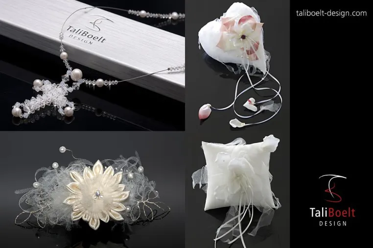 Bild: Exklusive Brautmode und exklusiver Brautschmuck von TaliBoelt Design. Brautmode in München und Umgebung