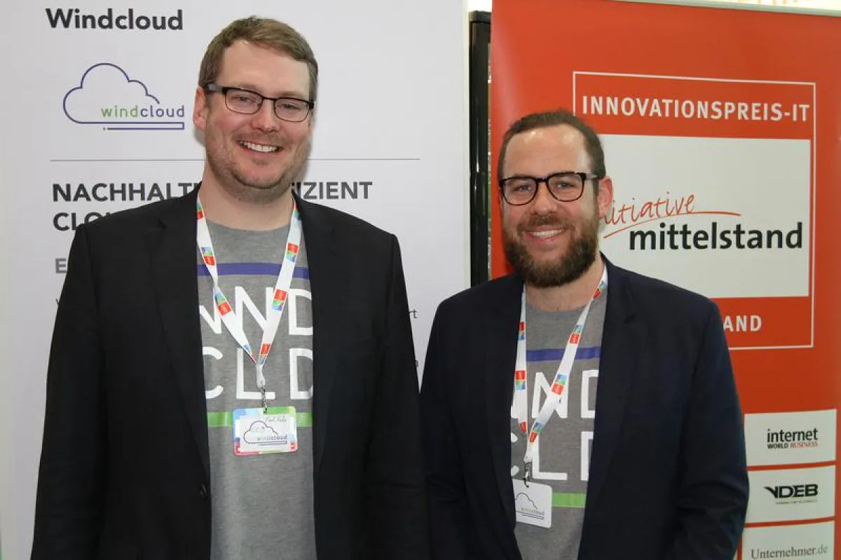 Karl Rabe, Geschäftsführer von Windcloud und Bastian Springer, Marketingleiter laden zum Openstack M