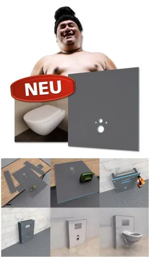 Bild: Neu: I-Board von wedi - Verkleidung von WC-Ständerwerken