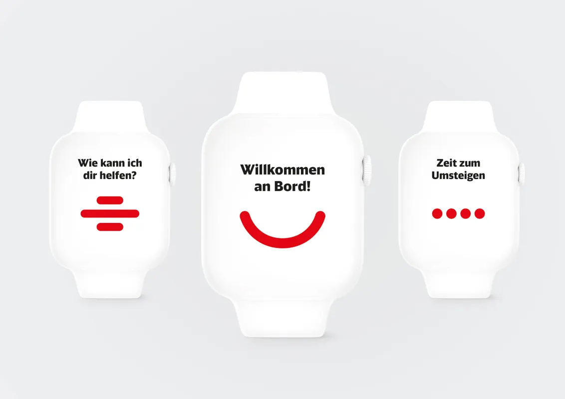 Der Puls der Deutschen Bahn emotionalisiert auf kleinsten Oberflächen.
