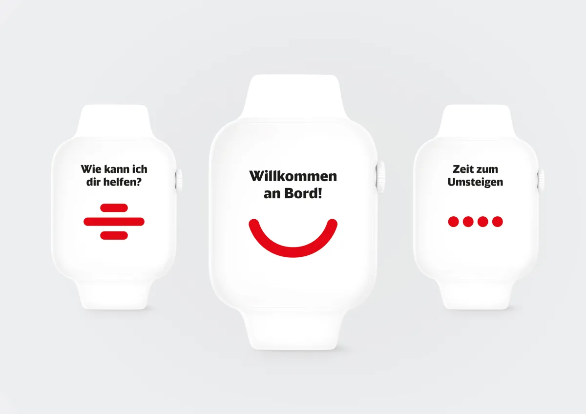 Der Puls der Deutschen Bahn emotionalisiert auf kleinsten Oberflächen.