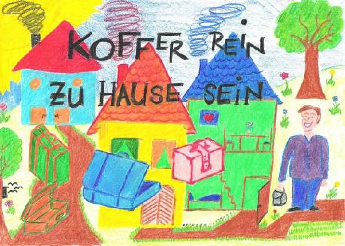 Koffer rein zu Hause sein