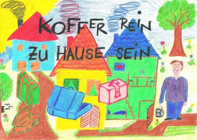 Bild: Koffer rein zu Hause sein
