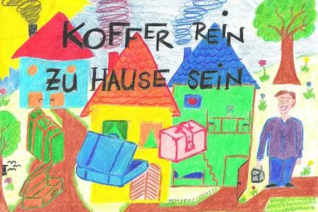 Bild: Koffer rein zu Hause sein