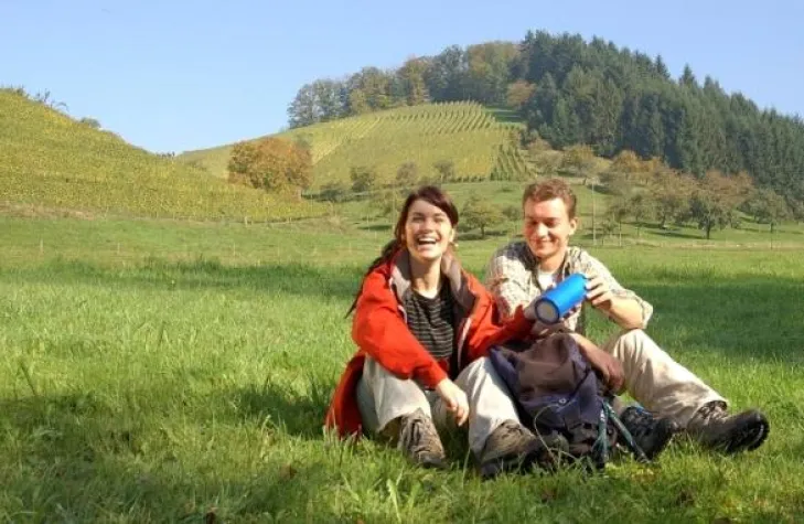 Bild: Pilgern ohne Gepäck auf dem Jakobusweg