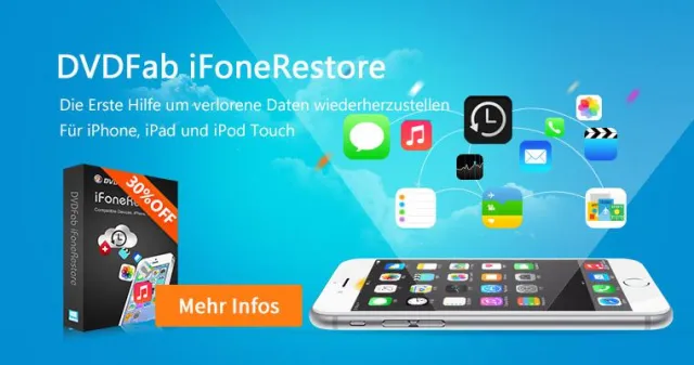 Bild: DVDFab iFoneRestore: die verlorenen Daten Ihres iPhone/iPad/iPod touch wieder herstellen