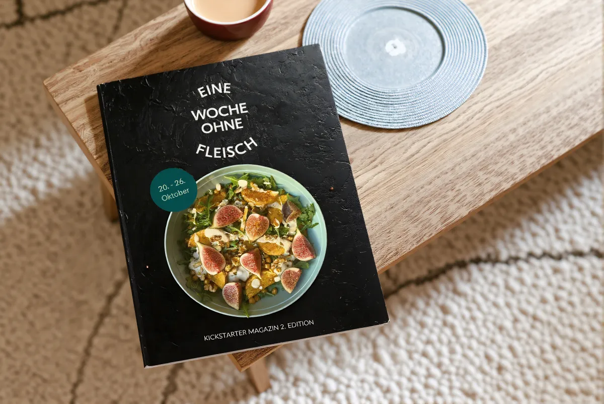 Das kostenlose Kickstarter-Magazin enthält 15 Rezepte für die ganze Woche,Darstellung KI unterstützt (© CC0)