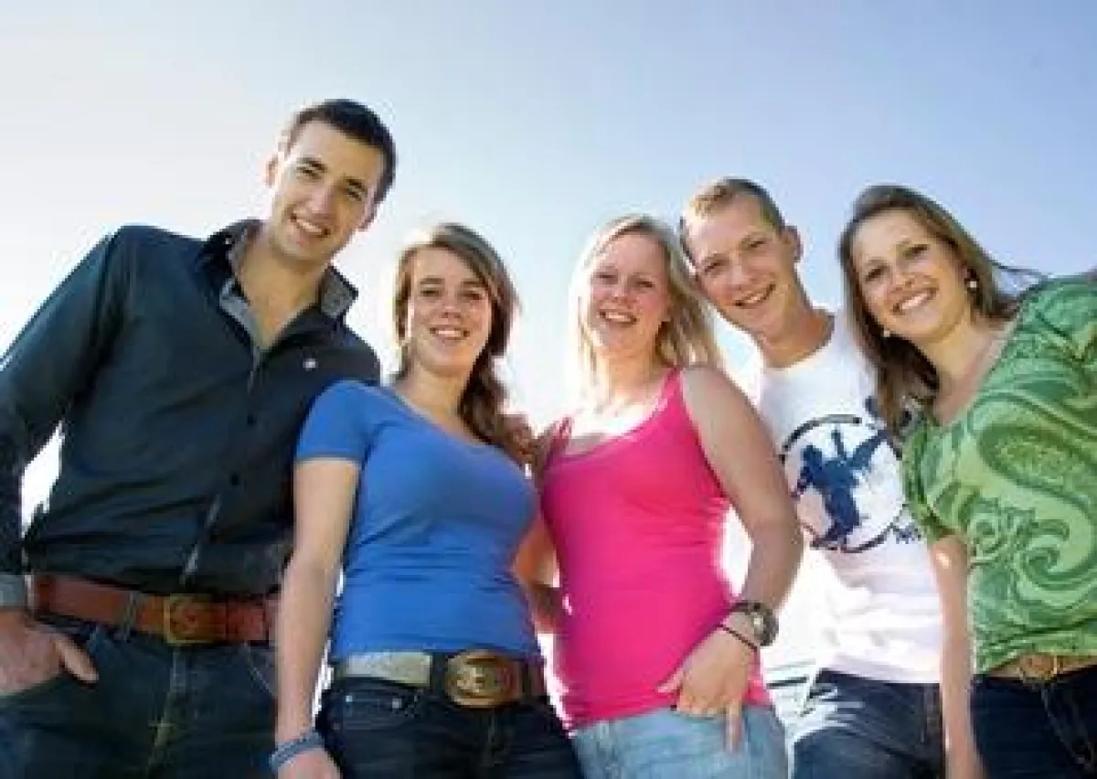 Studenten der CAH Dronten präsentieren ihre Hochschule am Tag der offenen Tür.