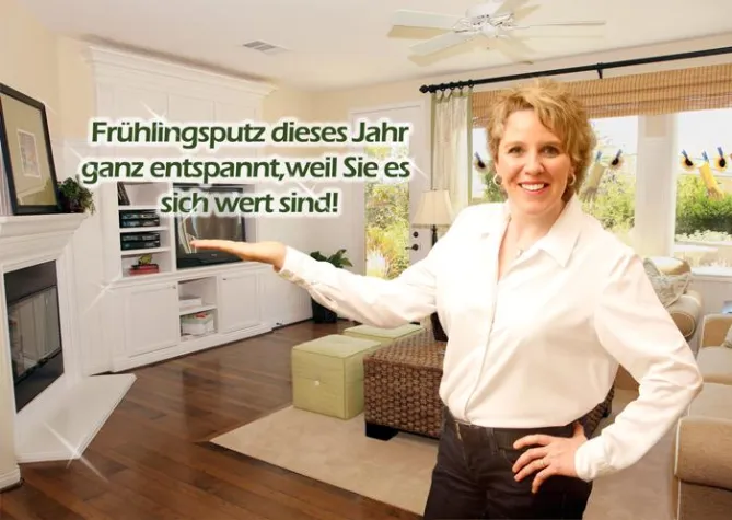 Bild: Frühlingsputz gegen Freizeit tauschen