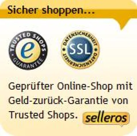 Bild: Sicher shoppen mit Zertifikat bei selleros.com
