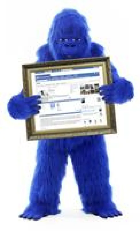 Das Maskottchen von stayblue: der bluerilla