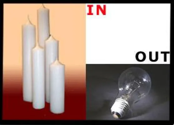Bild: Kerzen überleben Glühlampen
