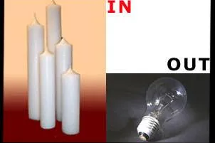 Bild: Kerzen überleben Glühlampen