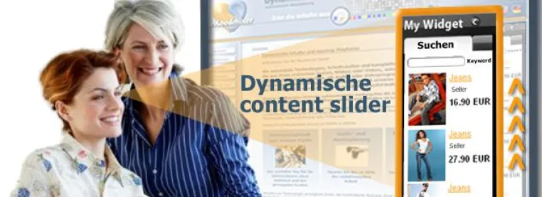 Bild: Der Dynamic Slider von Moodmixer rotiert jetzt auch für Zanox Kunden