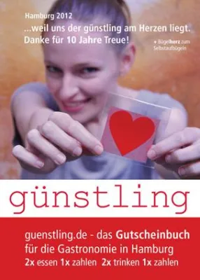 Bild: ...weil uns der günstling am Herzen liegt. Danke für 10 Jahre Treue + Bügelherz zum Selbstaufbügeln