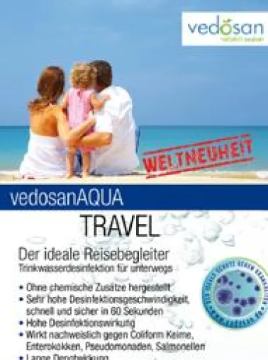 Bild: In nur 60 Sek. keimfreies Trinkwasser auf Reisen