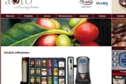 Bild: Webseite vom Geschäftsbereich coffeesystems der aQto GmbH geht online