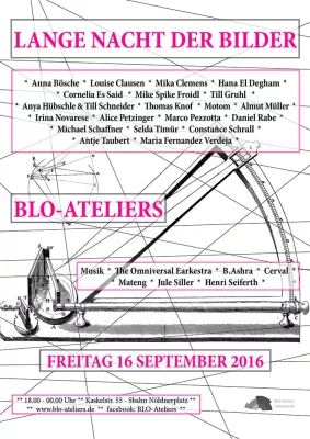 Bild: Das wird ein Fest! Frische Ideen für die Lange Nacht der Bilder am 16.09. in den BLO-Ateliers