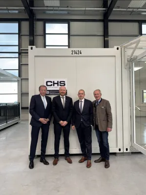 Bild: Die CHS Container Group feiert neue Produktionsstätte für Raumelemente und Modulgebäude