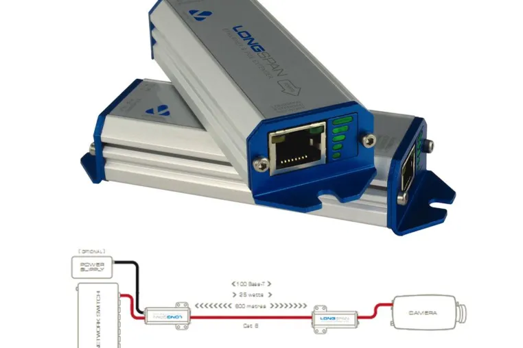 Bild: Veracity LONGSPAN - IP- und PoE-Extender für Full-Speed-Netzwerkverbindungen über 800 Meter