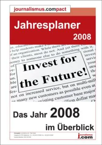 Bild: Terminvorschau "Jahresplaner 2008" jetzt erschienen