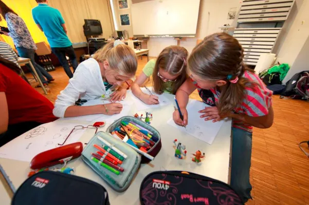 Bild: Comic-Unterricht mit Äffle und Pferdle