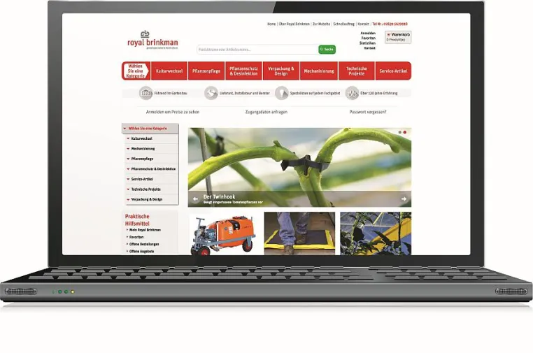 Bild: Royal Brinkman veröffentlicht deutschen Webshop auf der IPM in Essen