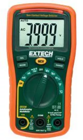 Extech EX300 Reihe Mini-Digital-MultiMeter + Spannungsprüfer Bild: Extech EX300 Reihe Mini-Digital-MultiMeter + Spannungsprüfer