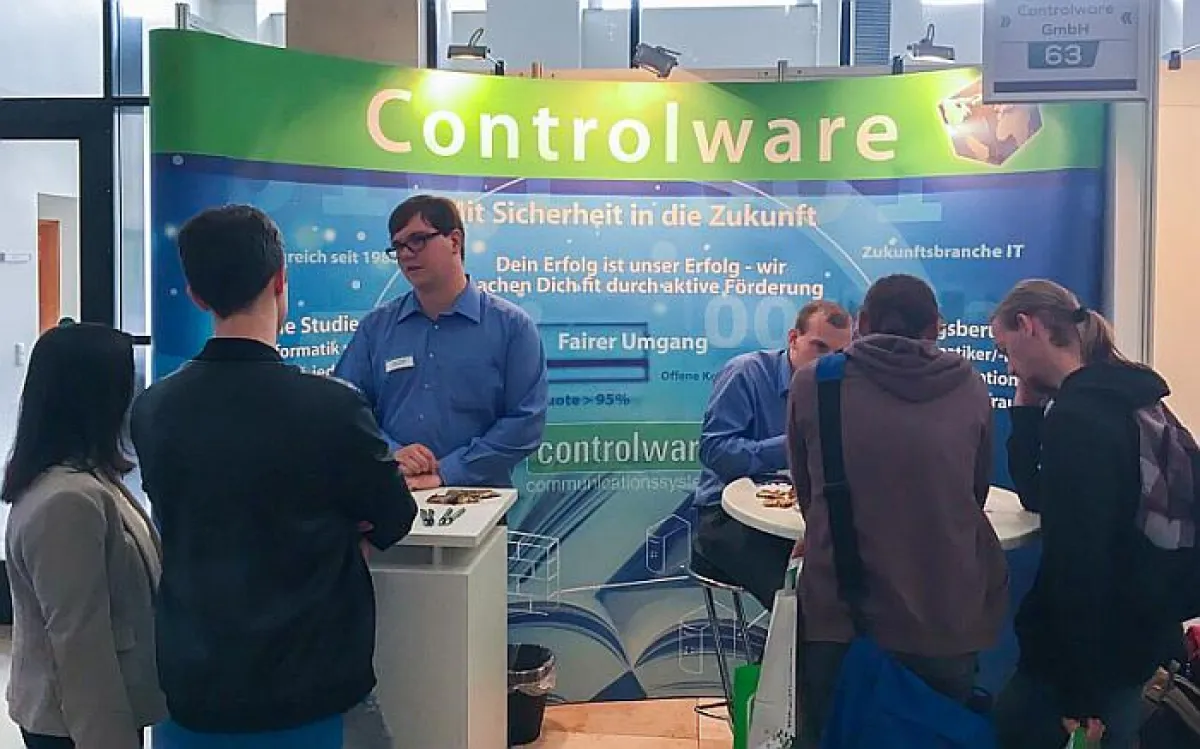Controlware auf der Ausbildungs- und Studienmesse Stuzubi in Frankfurt/Main am 9. September.