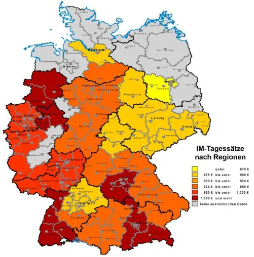 Wo werden in Deutschland die Top-IM-Honorare gezahlt? Bild: Wo werden in Deutschland die Top-IM-Honorare gezahlt?