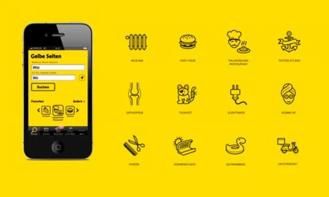 Bild: Punktlandung für Gelbe Seiten Icon System / brink & martens erhält red dot award