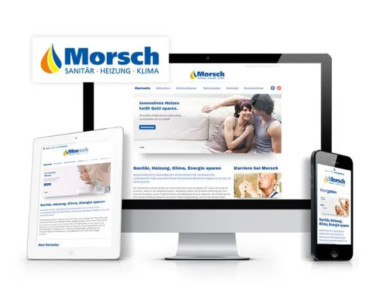 Neue Website für Morsch Sanitär Heizung Klima in Heidelberg Bild: Neue Website für Morsch Sanitär Heizung Klima in Heidelberg