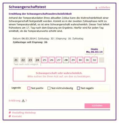 Bild: OvulaRing bietet Kinderwunschpaaren neuen Service - Schwangerschaftstest jetzt online