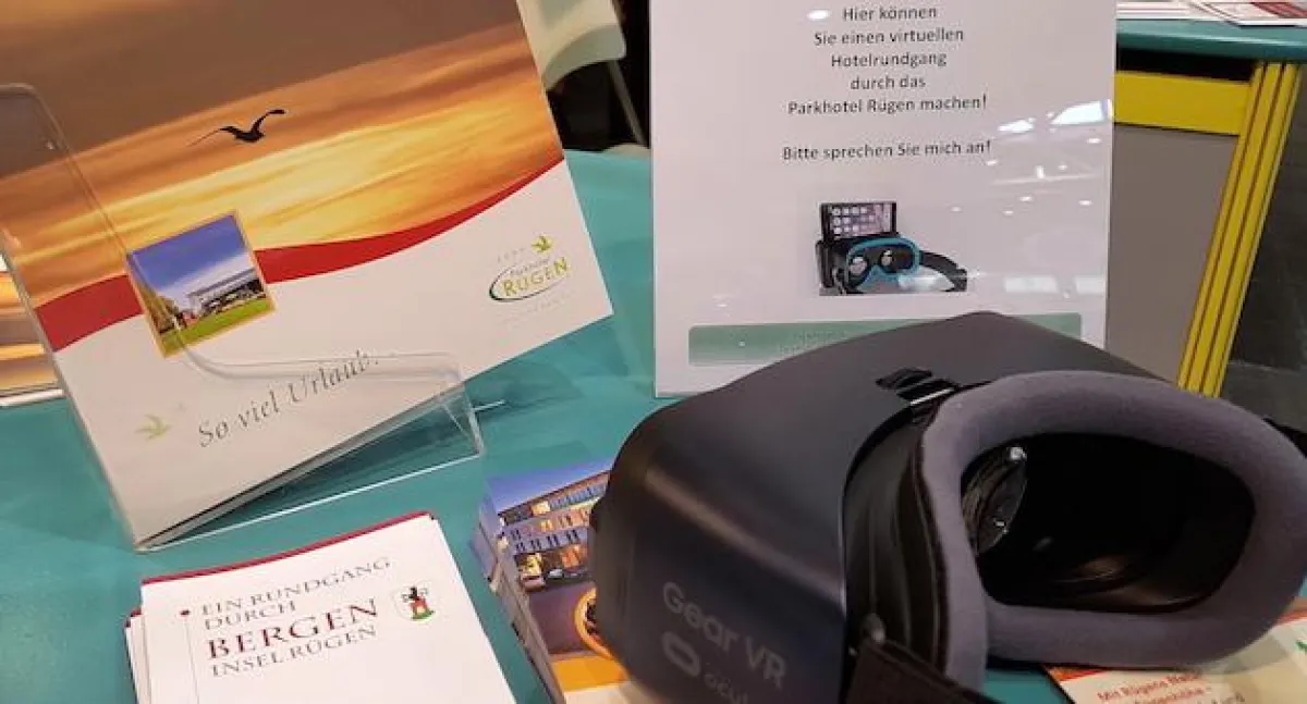 Parkhotel Rügen bietet mit VR-Brille virtuelle Rundgänge an (Parkhotel Rügen)