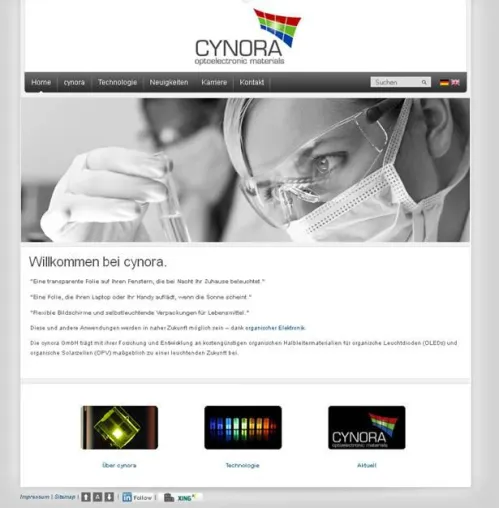 Bild: Web-Relaunch bei der cynora GmbH