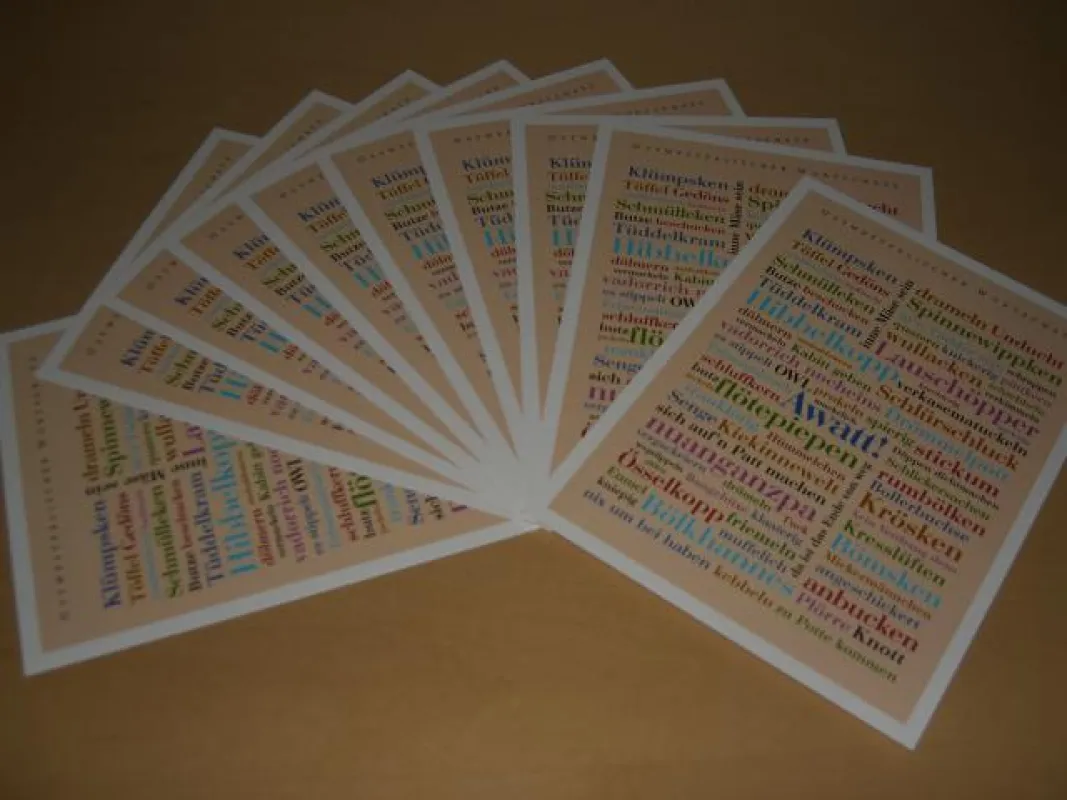 Die Postkarte im Format 125 x 176 mm