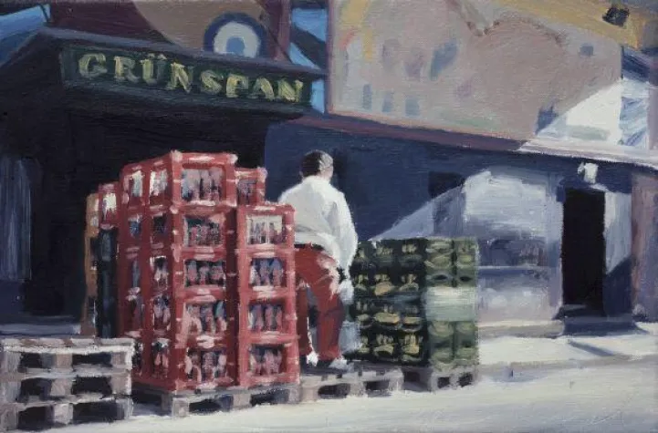 Bild: Fünf Künstler unterwegs in Hamburger Quartieren – Freiluftmaler auf der Suche nach Stadtlandschaften