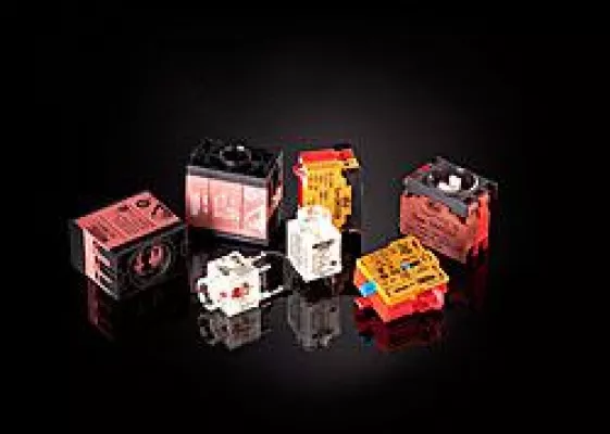 Bild: selbstüberwachende Kontaktblöcke für Not-Aus Taster und Not-Aus Schalter