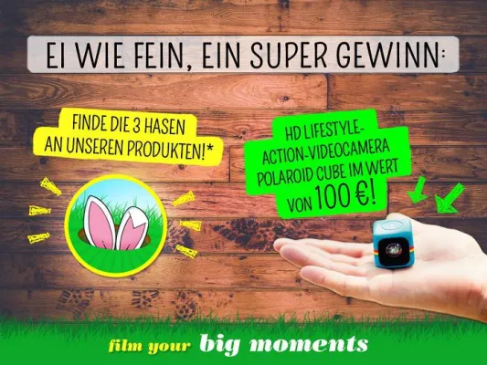 Bild: Polaroid Cube Lifestyle Kamera passt in jeden Osterkorb