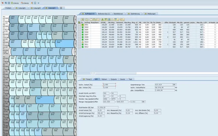T.CON TRIM SUITE: Die Schneidplanung komplett integriert in SAP-Software erledigen Bild: T.CON TRIM SUITE: Die Schneidplanung komplett integriert in SAP-Software erledigen