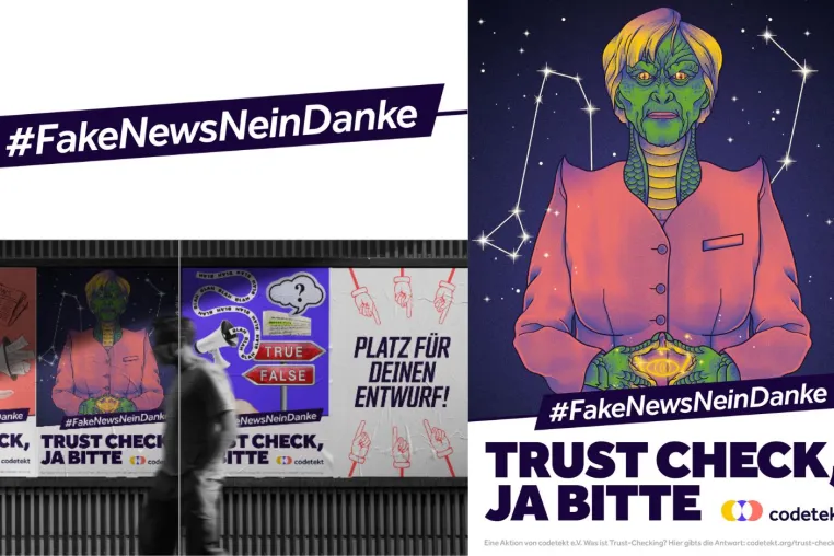 Plakate gestalten, Haltung zeigen: codetekt e.V. startet #FakeNewsNeinDanke Bild: Plakate gestalten, Haltung zeigen: codetekt e.V. startet #FakeNewsNeinDanke