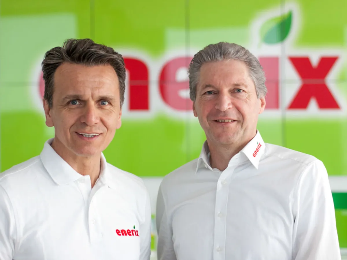 Die Geschäftsführer und Gründer: Peter Knuth (li.) und Stefan Jakob (re.) (© enerix Franchise GmbH & Co KG)