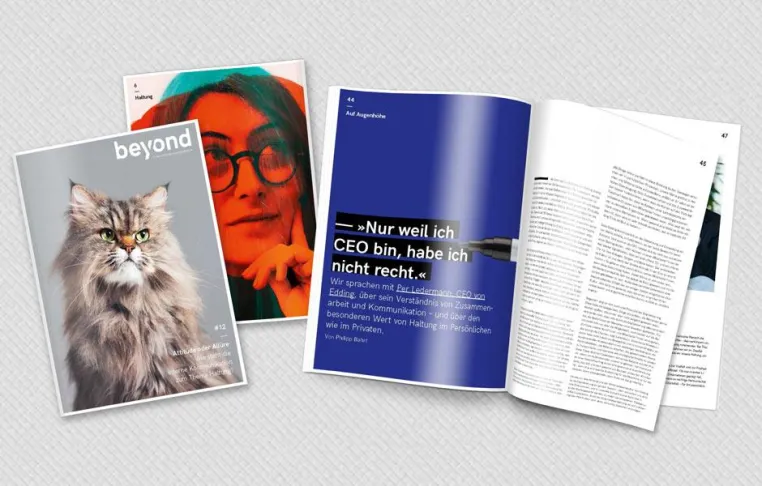 Neue Ausgabe des Fachmagazins BEYOND thematisiert Haltung in der organisationsinternen Kommunikation Bild: Neue Ausgabe des Fachmagazins BEYOND thematisiert Haltung in der organisationsinternen Kommunikation